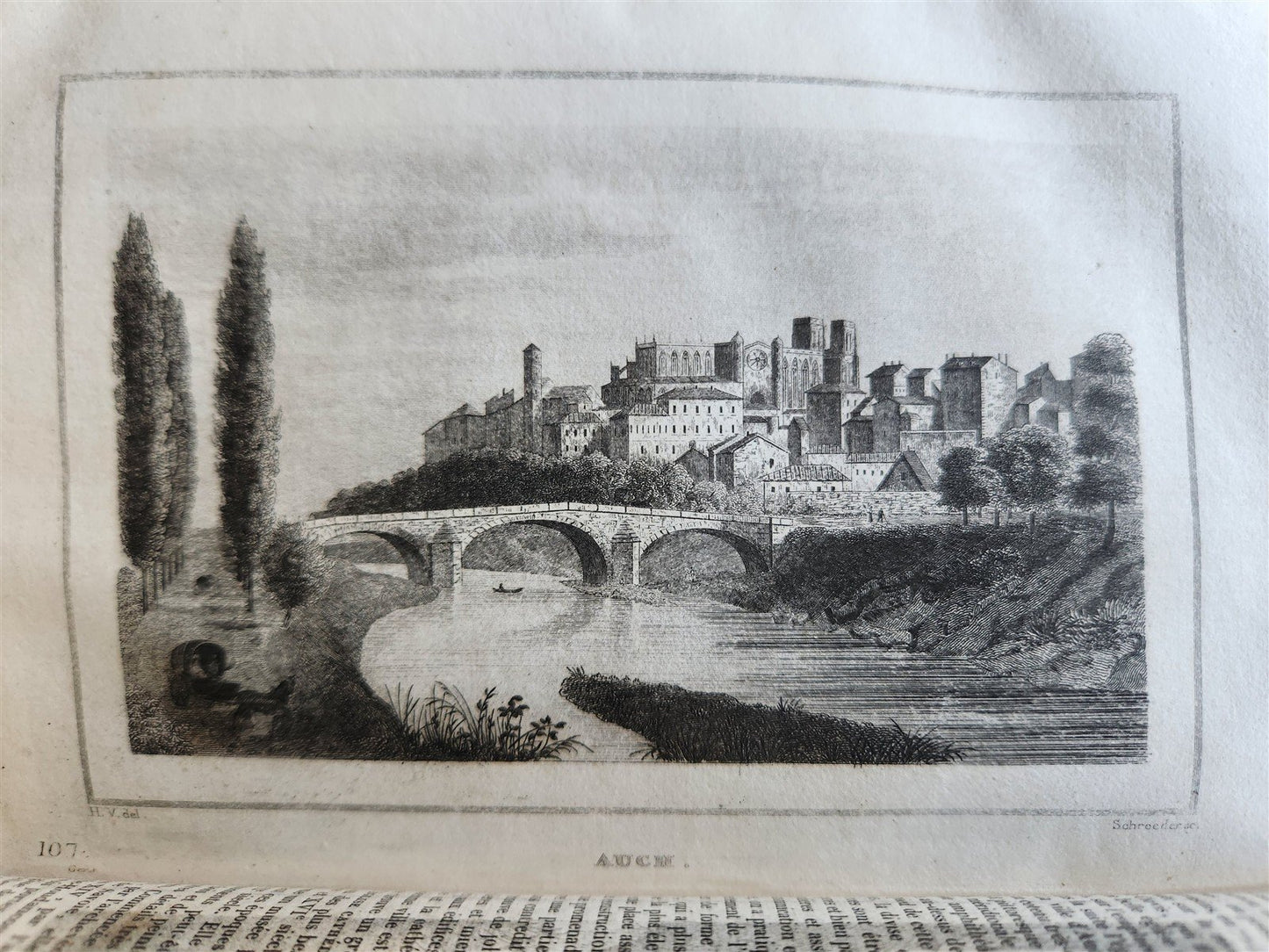 1838 PICTURESQUE FRANCE fully illustrated 6 volumes ANTIQUE
