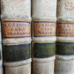 1705 ORDER of ST. BENEDICT WORKS SANCTI GREGORII 4 PIGSKIN FOLIO VOLS ANTIQUE