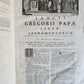 1705 ORDER of ST. BENEDICT WORKS SANCTI GREGORII 4 PIGSKIN FOLIO VOLS ANTIQUE