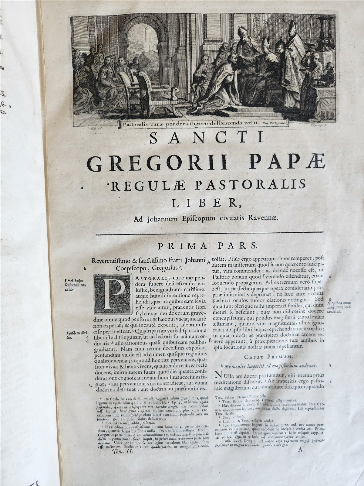 1705 ORDER of ST. BENEDICT WORKS SANCTI GREGORII 4 PIGSKIN FOLIO VOLS ANTIQUE