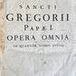 1705 ORDER of ST. BENEDICT WORKS SANCTI GREGORII 4 PIGSKIN FOLIO VOLS ANTIQUE