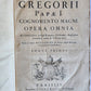 1705 ORDER of ST. BENEDICT WORKS SANCTI GREGORII 4 PIGSKIN FOLIO VOLS ANTIQUE
