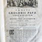 1705 ORDER of ST. BENEDICT WORKS SANCTI GREGORII 4 PIGSKIN FOLIO VOLS ANTIQUE