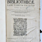 1575 Sacrae bibliothecae sanctorum patrum PIGSKIN FOLIO 16th century ANTIQUE
