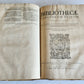 1575 Sacrae bibliothecae sanctorum patrum PIGSKIN FOLIO 16th century ANTIQUE