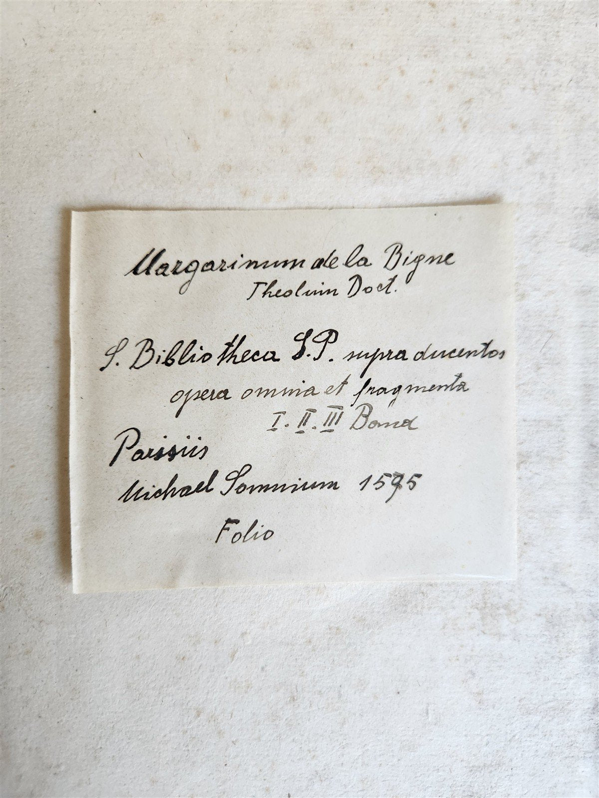 1579 Sacrae bibliothecae sanctorum patrum PIGSKIN BOUND FOLIO 16th cent. ANTIQUE
