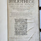1579 Sacrae bibliothecae sanctorum patrum PIGSKIN BOUND FOLIO 16th cent. ANTIQUE