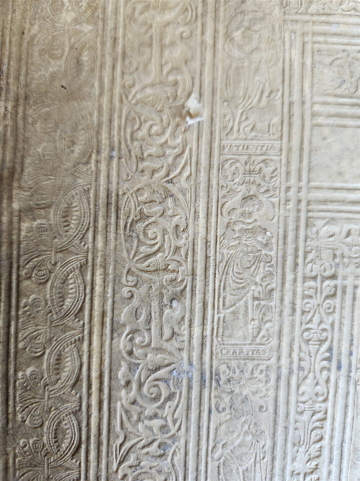 1575 Sacrae bibliothecae sanctorum patrum PIGSKIN BOUND FOLIO 16th cent. ANTIQUE