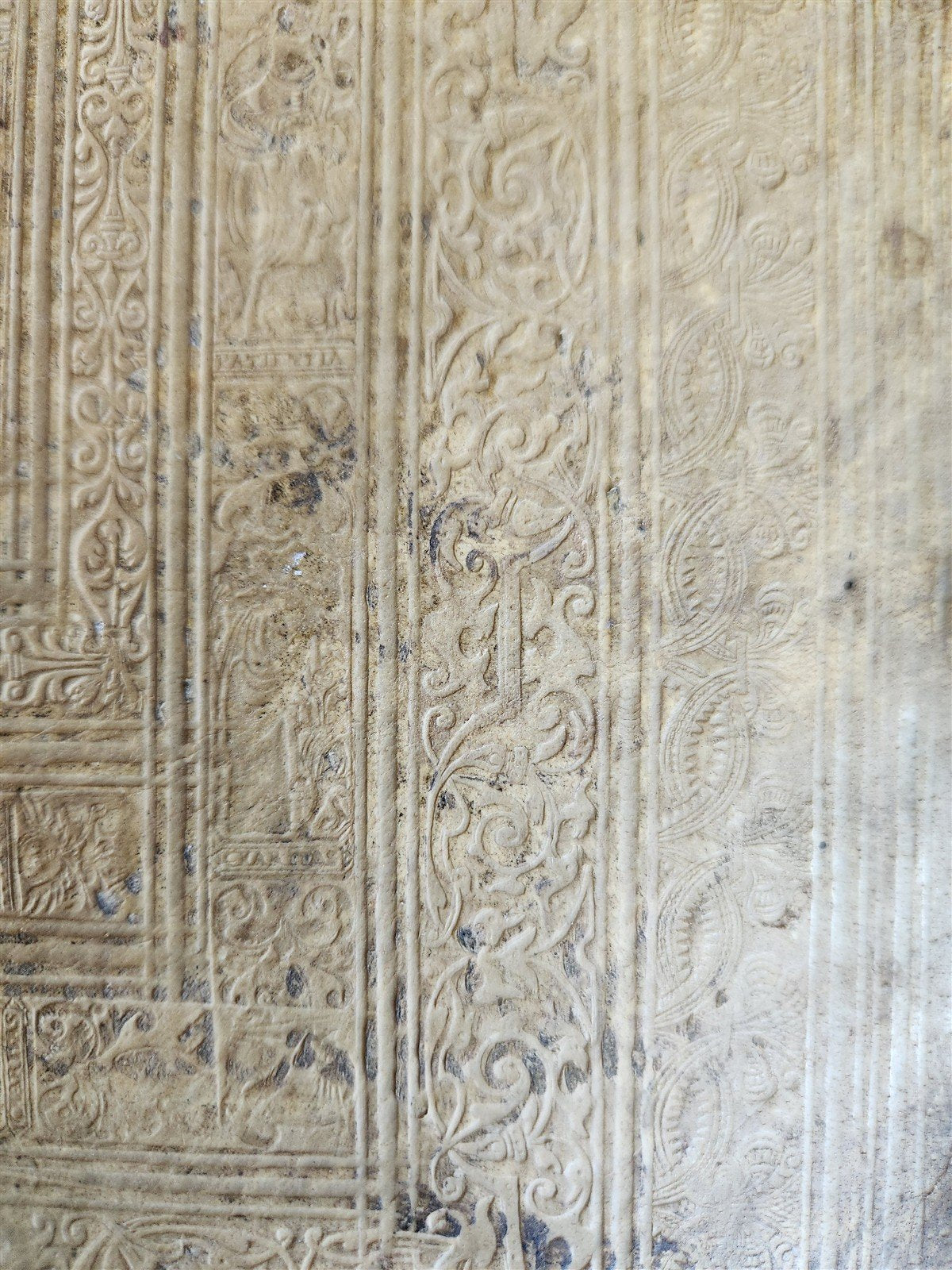 1575 Sacrae bibliothecae sanctorum patrum PIGSKIN BOUND FOLIO 16th cent. ANTIQUE