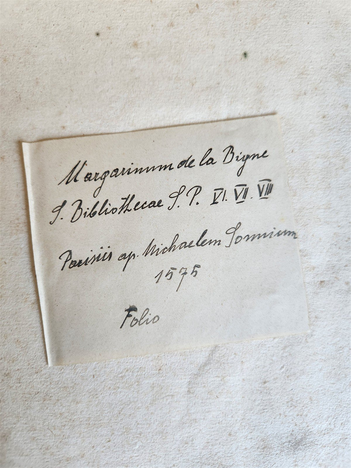 1575 Sacrae bibliothecae sanctorum patrum PIGSKIN BOUND FOLIO 16th cent. ANTIQUE