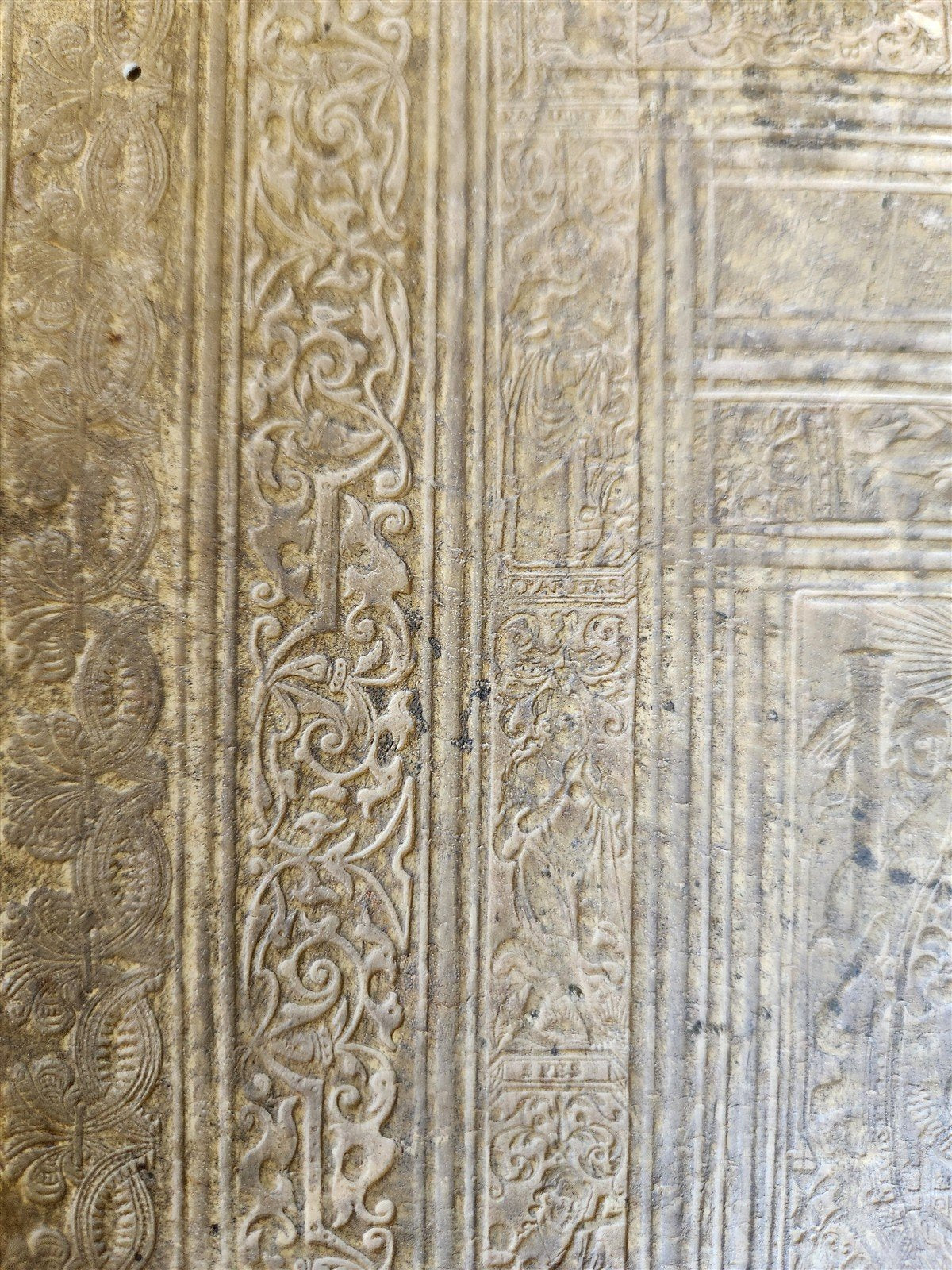1575 Sacrae bibliothecae sanctorum patrum 16th cent. ANTIQUE PIGSKIN BOUND FOLIO