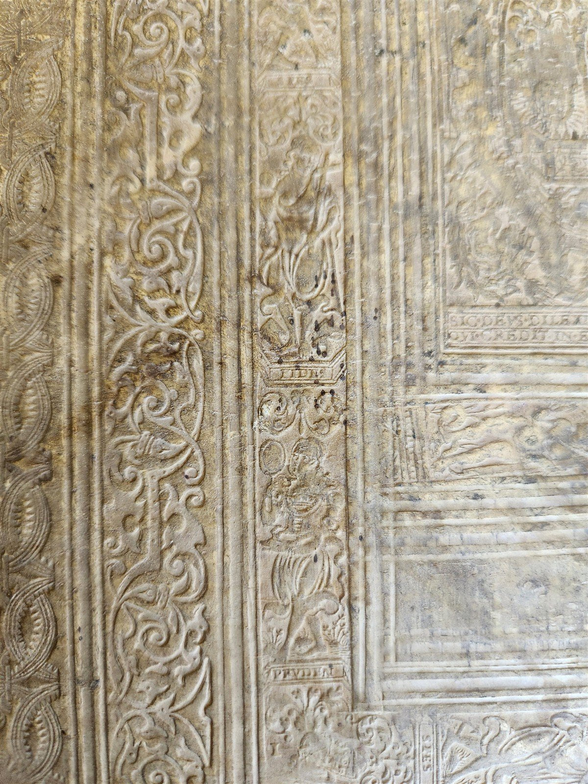 1575 Sacrae bibliothecae sanctorum patrum 16th cent. ANTIQUE PIGSKIN BOUND FOLIO