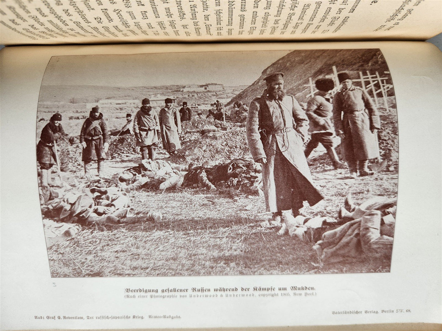 1913 RUSSIAN JAPANESE WAR by Count Reventlow ILLUSTRATED in German ANTIQUE