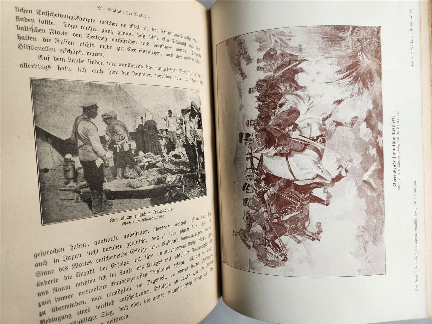 1913 RUSSIAN JAPANESE WAR by Count Reventlow ILLUSTRATED in German ANTIQUE