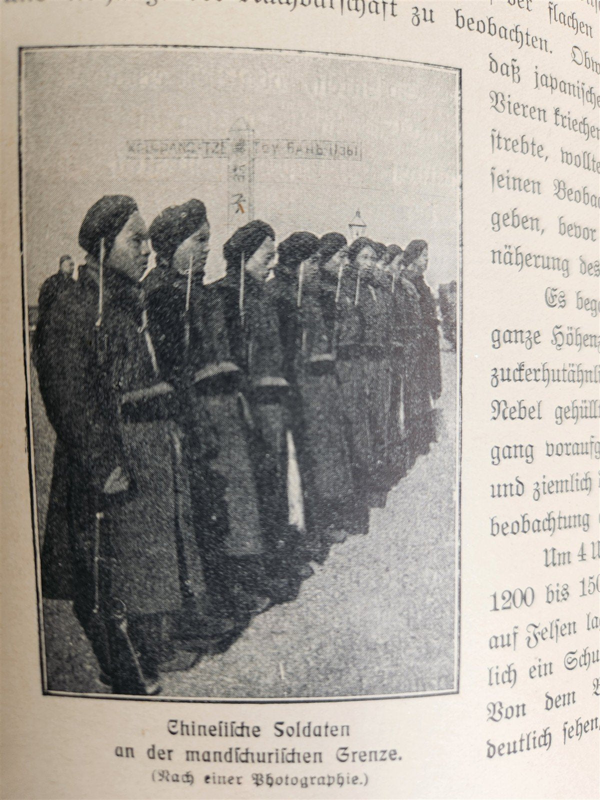 1913 RUSSIAN JAPANESE WAR by Count Reventlow ILLUSTRATED in German ANTIQUE