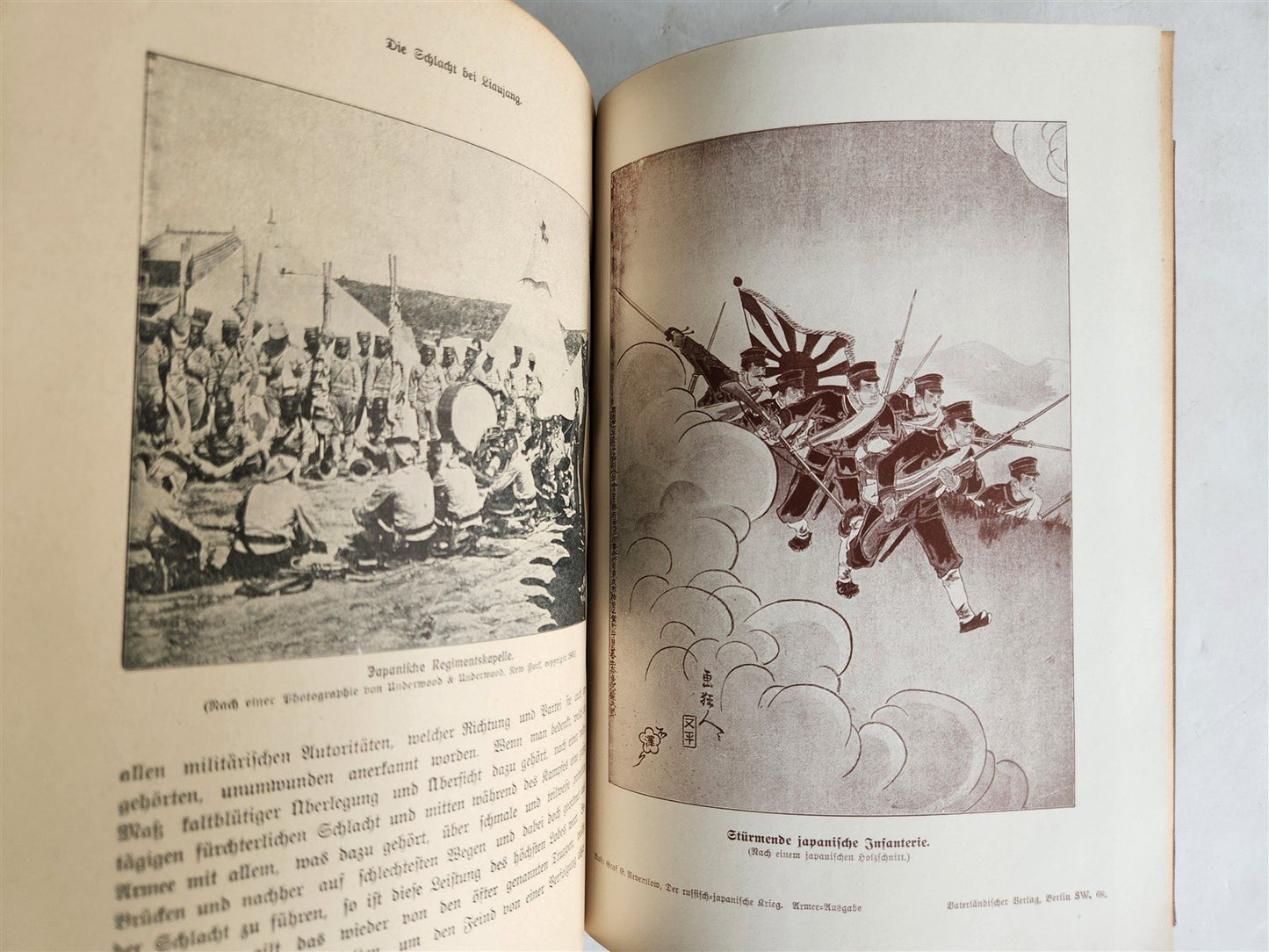 1913 RUSSIAN JAPANESE WAR by Count Reventlow ILLUSTRATED in German ANTIQUE
