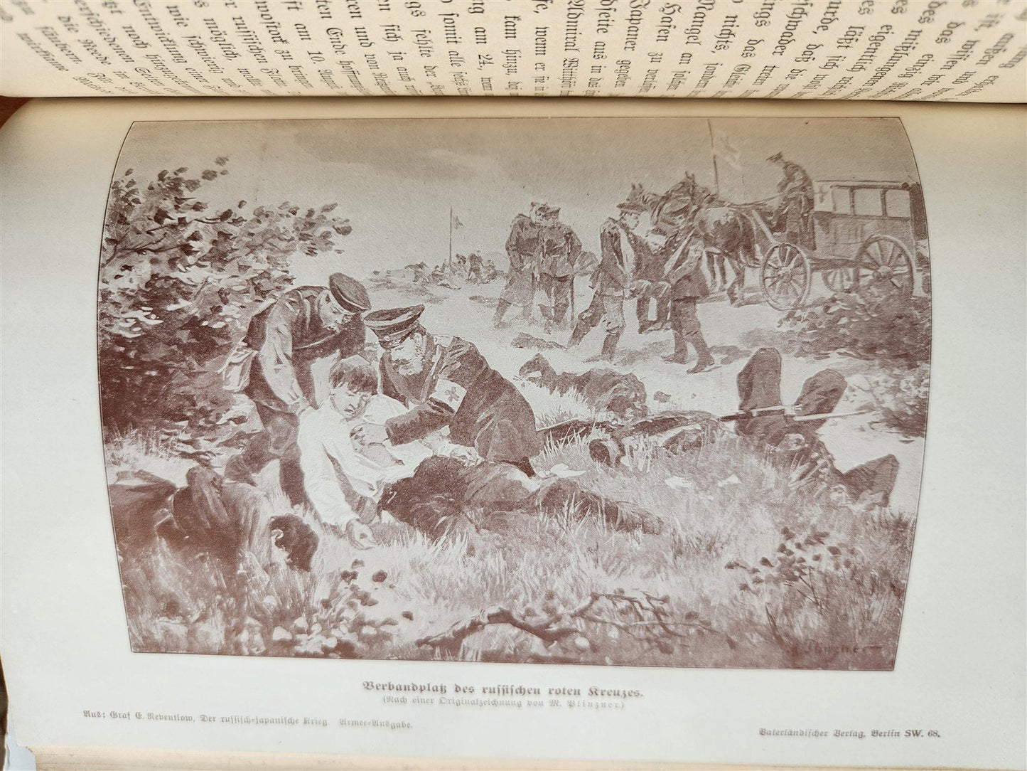1913 RUSSIAN JAPANESE WAR by Count Reventlow ILLUSTRATED in German ANTIQUE
