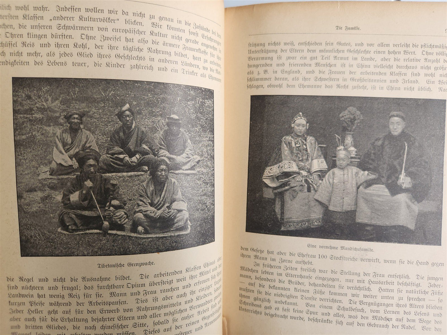 1903 CHINA LAND & PEOPLE by Dr. Emil Wilhelmy ILLUSTRATED in German ANTIQUE