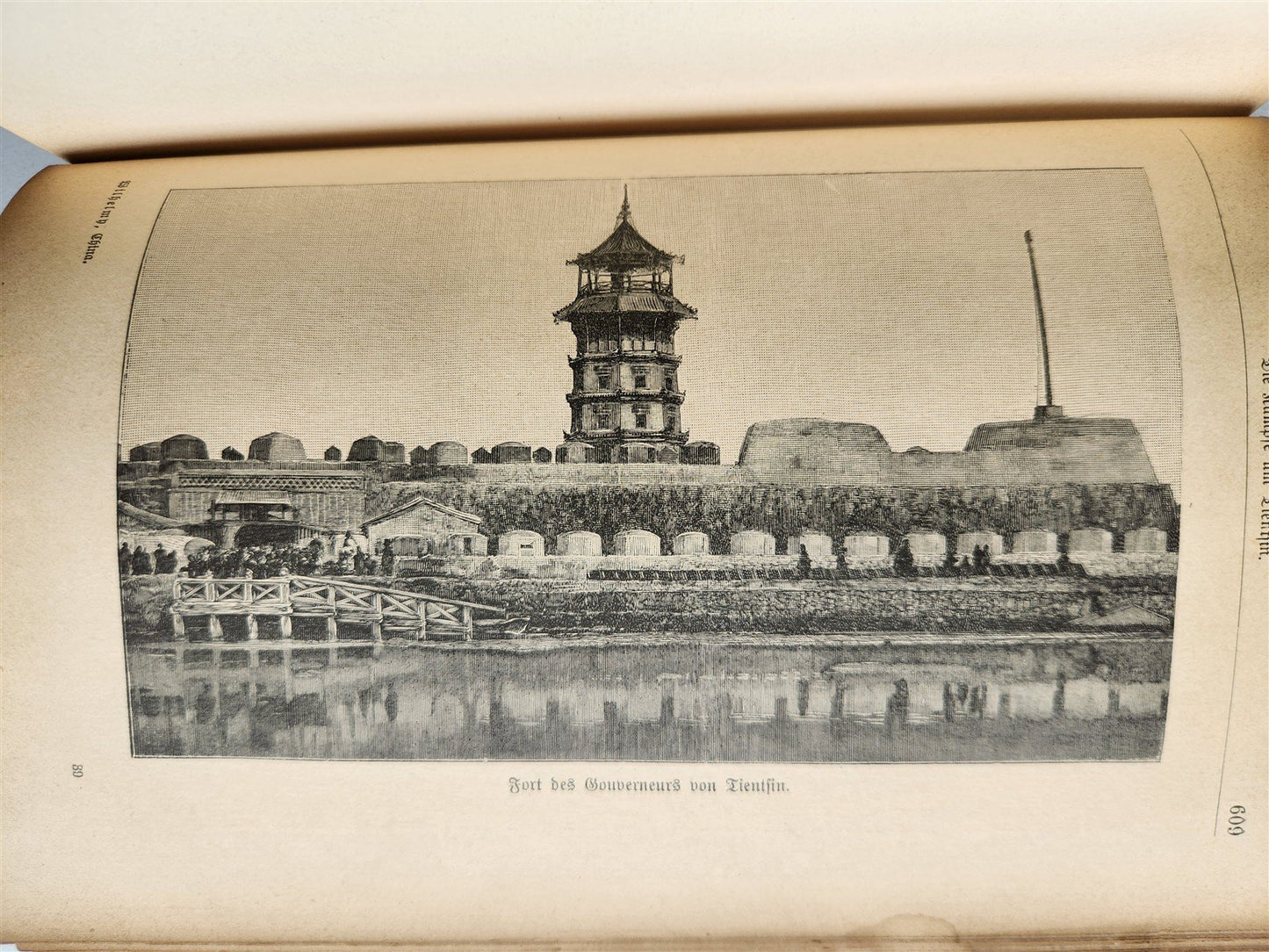 1903 CHINA LAND & PEOPLE by Dr. Emil Wilhelmy ILLUSTRATED in German ANTIQUE