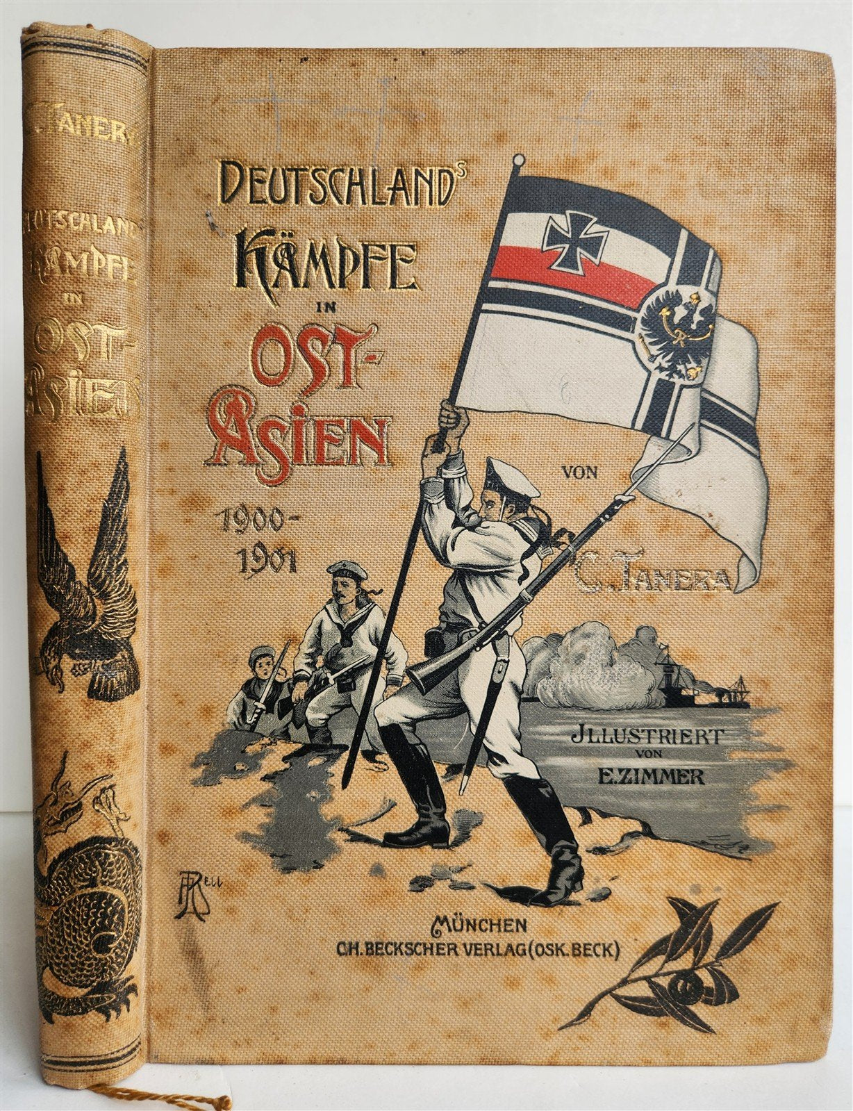 1902 Germany's struggles in E Asia 1900-1901 BOXER REBELLION ILLUSTRATED ANTIQUE