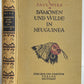 1928 DEMONS & SAVAGES in NEW GUINEA in GERMAN ILLUSTRATED ANTIQUE