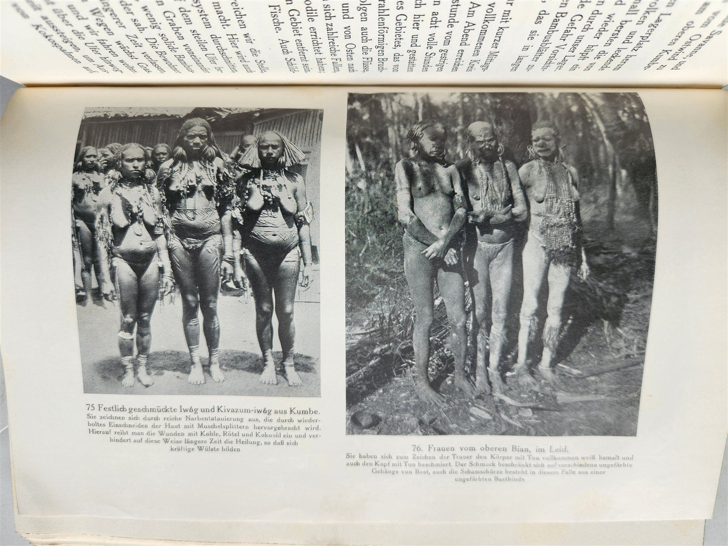 1928 DEMONS & SAVAGES in NEW GUINEA in GERMAN ILLUSTRATED ANTIQUE