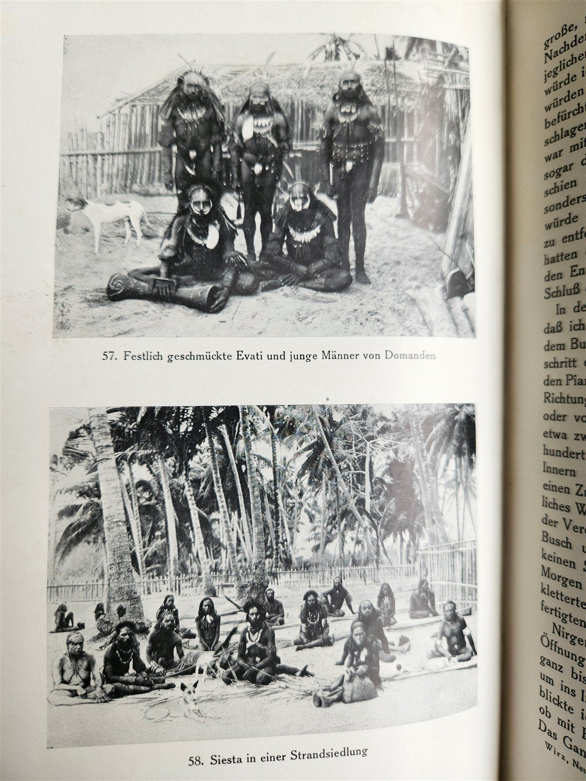 1928 DEMONS & SAVAGES in NEW GUINEA in GERMAN ILLUSTRATED ANTIQUE