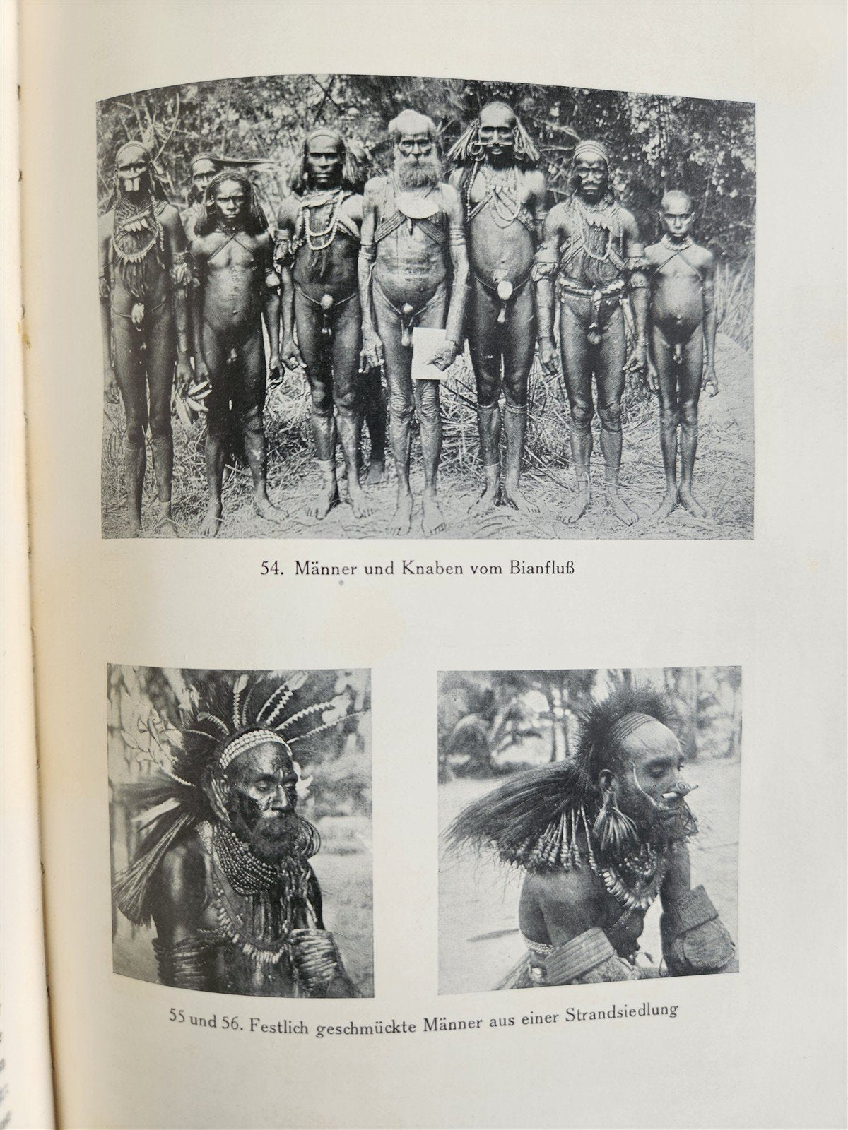 1928 DEMONS & SAVAGES in NEW GUINEA in GERMAN ILLUSTRATED ANTIQUE