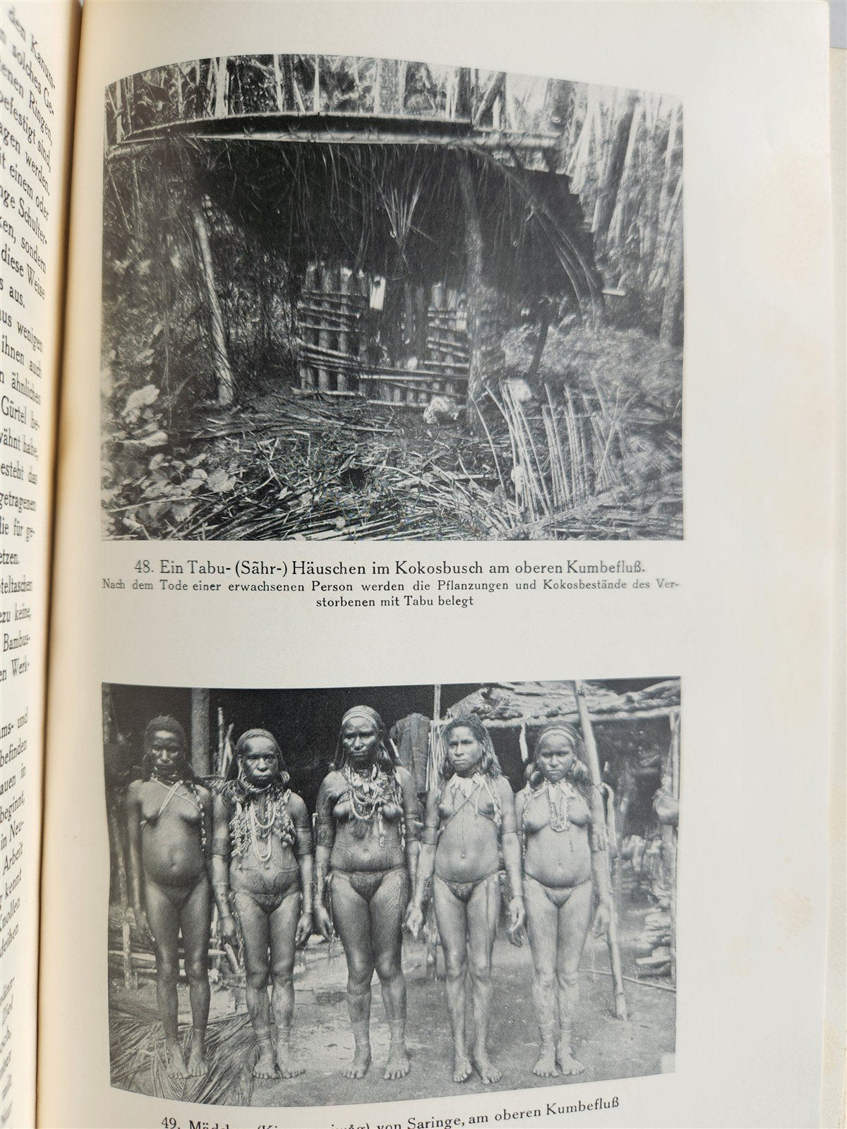 1928 DEMONS & SAVAGES in NEW GUINEA in GERMAN ILLUSTRATED ANTIQUE