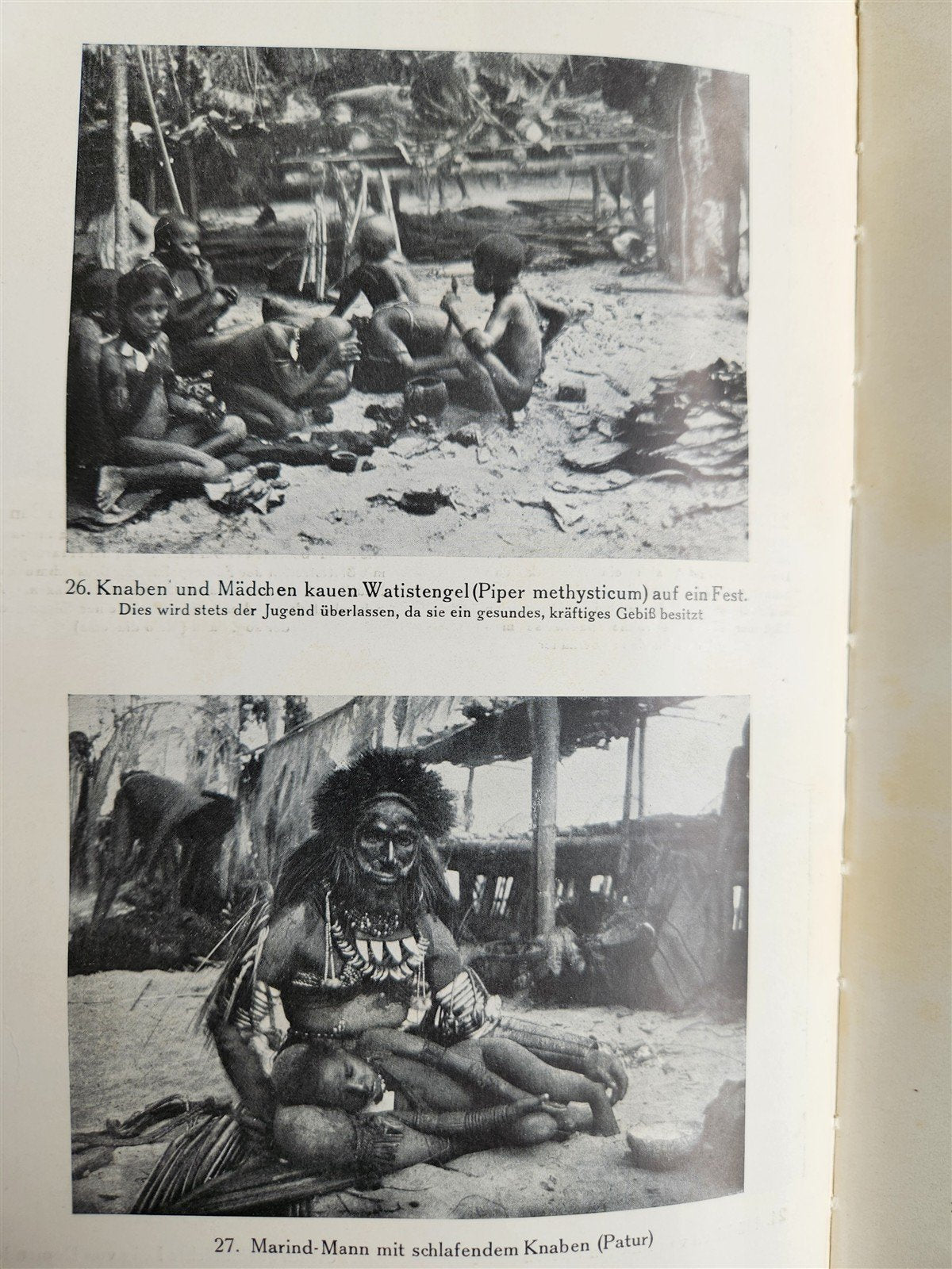 1928 DEMONS & SAVAGES in NEW GUINEA in GERMAN ILLUSTRATED ANTIQUE
