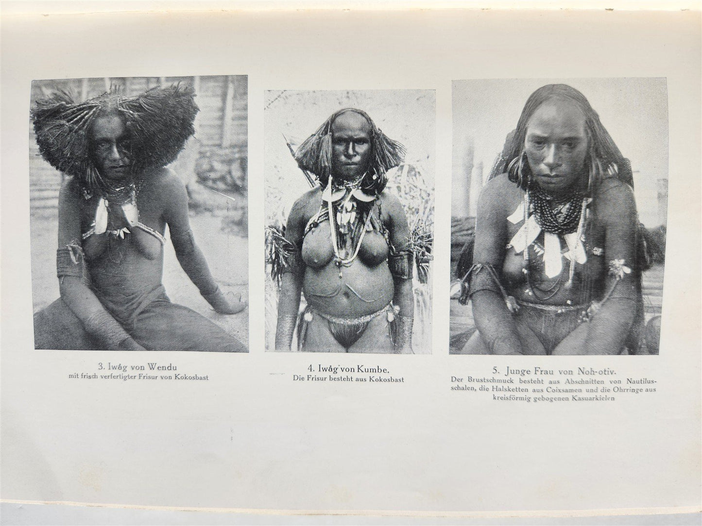 1928 DEMONS & SAVAGES in NEW GUINEA in GERMAN ILLUSTRATED ANTIQUE
