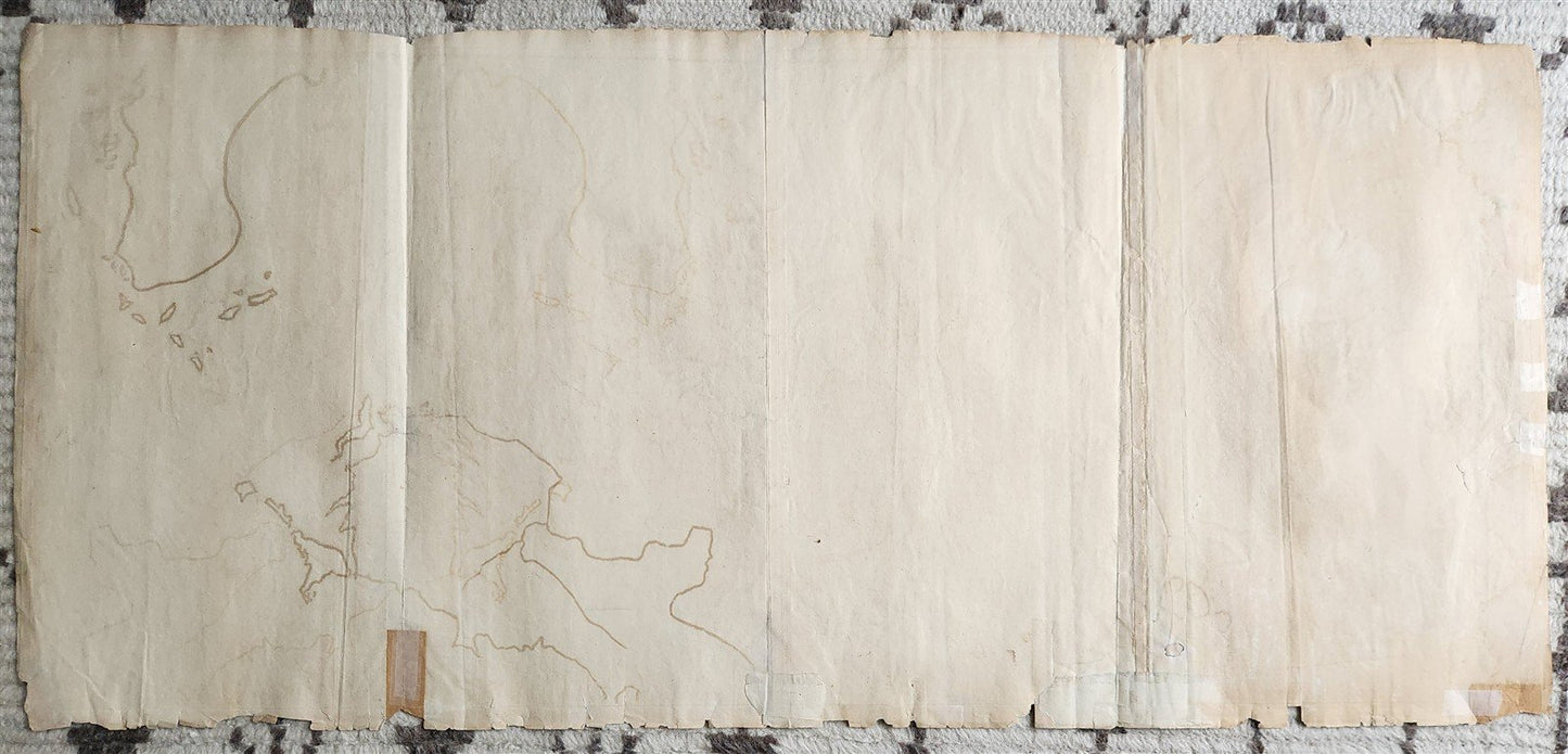 1772 ASIA MAP large 22 x 48" antique RUSSIA SIBERIA rare
