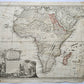 1737 AFRICA MAP antique 20 by 23"