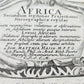 1737 AFRICA MAP antique 20 by 23"