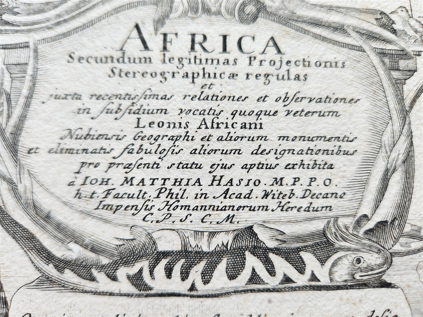 1737 AFRICA MAP antique 20 by 23"