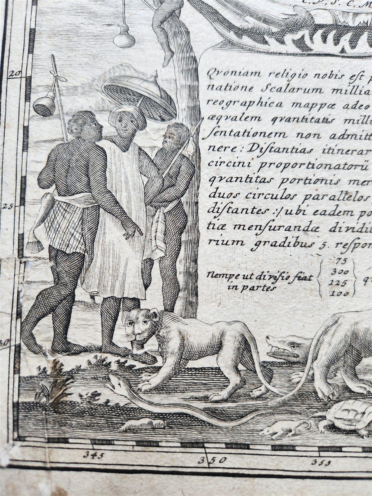 1737 AFRICA MAP antique 20 by 23"