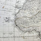 1737 AFRICA MAP antique 20 by 23"