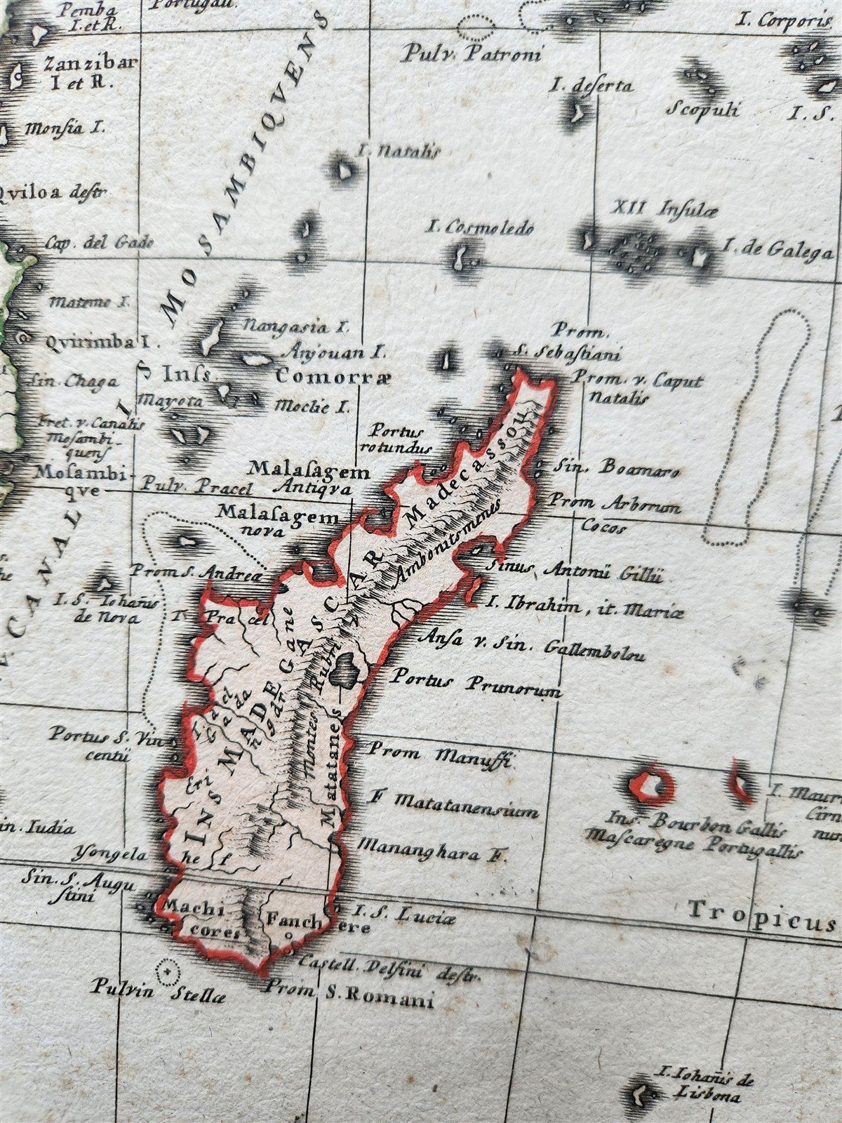 1737 AFRICA MAP antique 20 by 23"