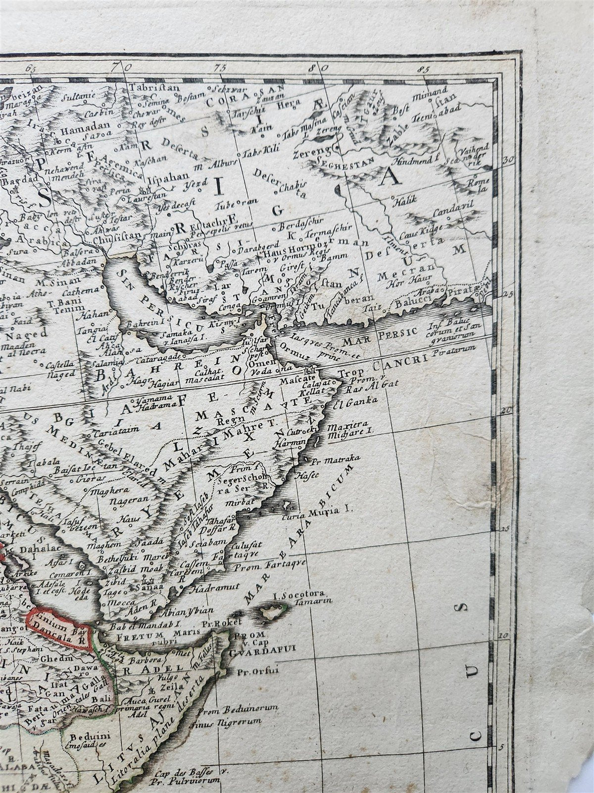 1737 AFRICA MAP antique 20 by 23"