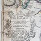 1730 ASIA MAP 20.5 by 26" MAGNE TARTARIAE TABULA antique RUSSIA SIBERIA CHINA
