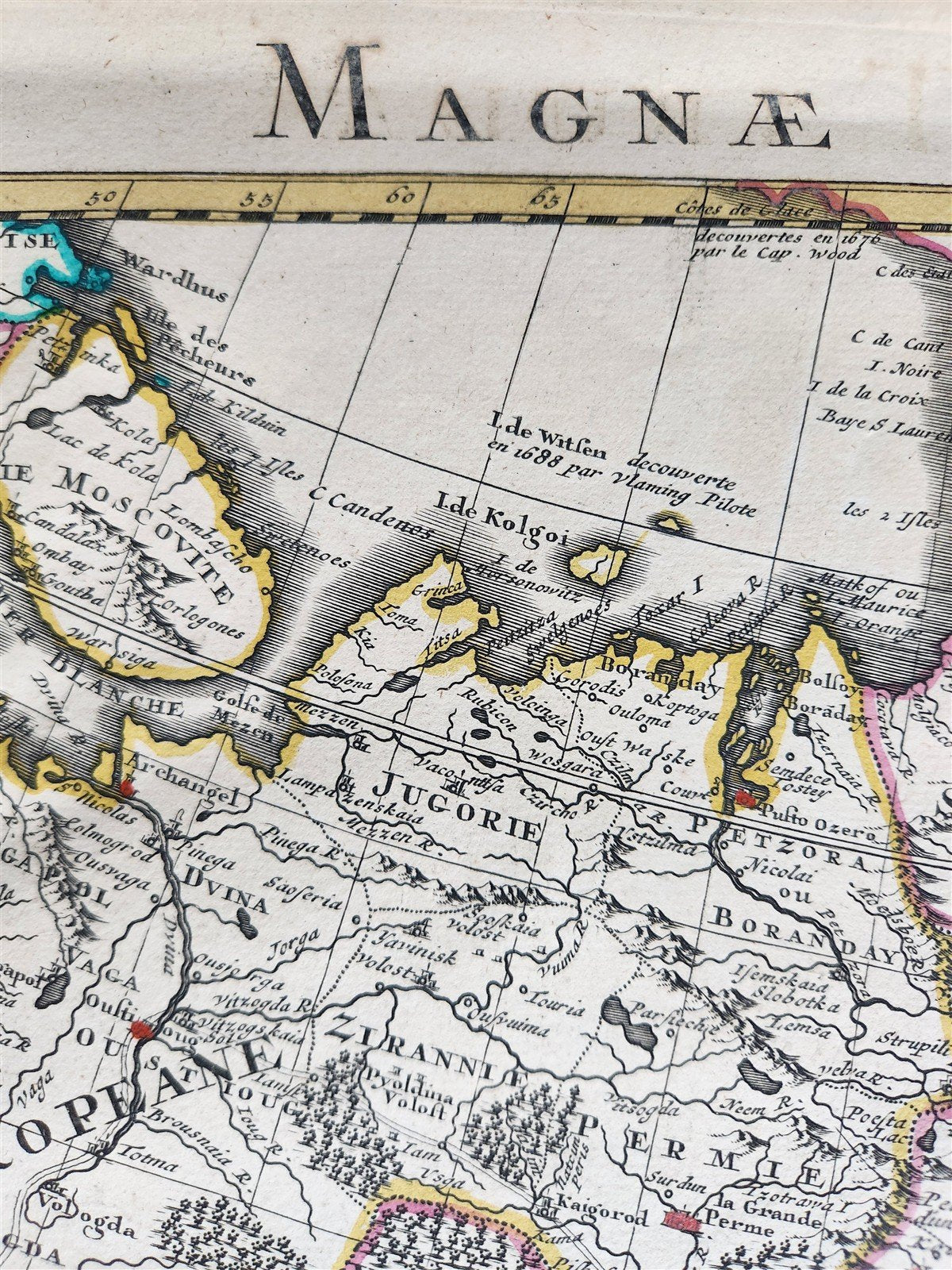 1730 ASIA MAP 20.5 by 26" MAGNE TARTARIAE TABULA antique RUSSIA SIBERIA CHINA