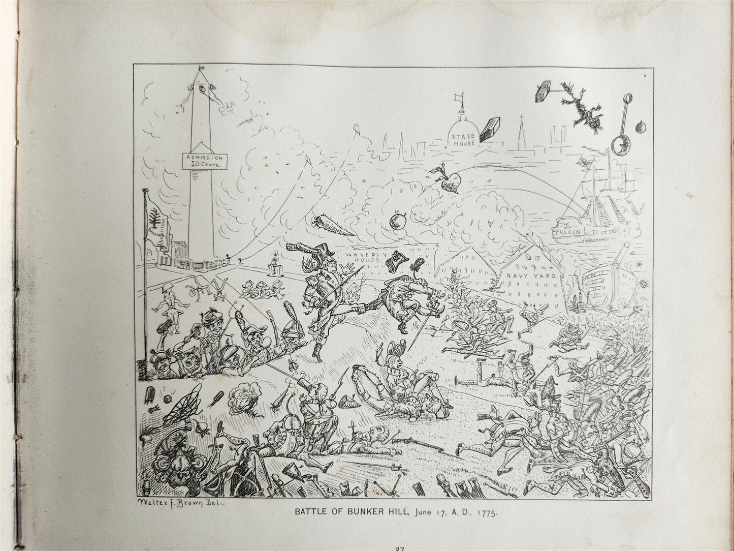 1876 Hail Columbia! Historical, Comical and Centennial ILLUSTRATED ANTIQUE