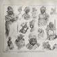 1876 Hail Columbia! Historical, Comical and Centennial ILLUSTRATED ANTIQUE