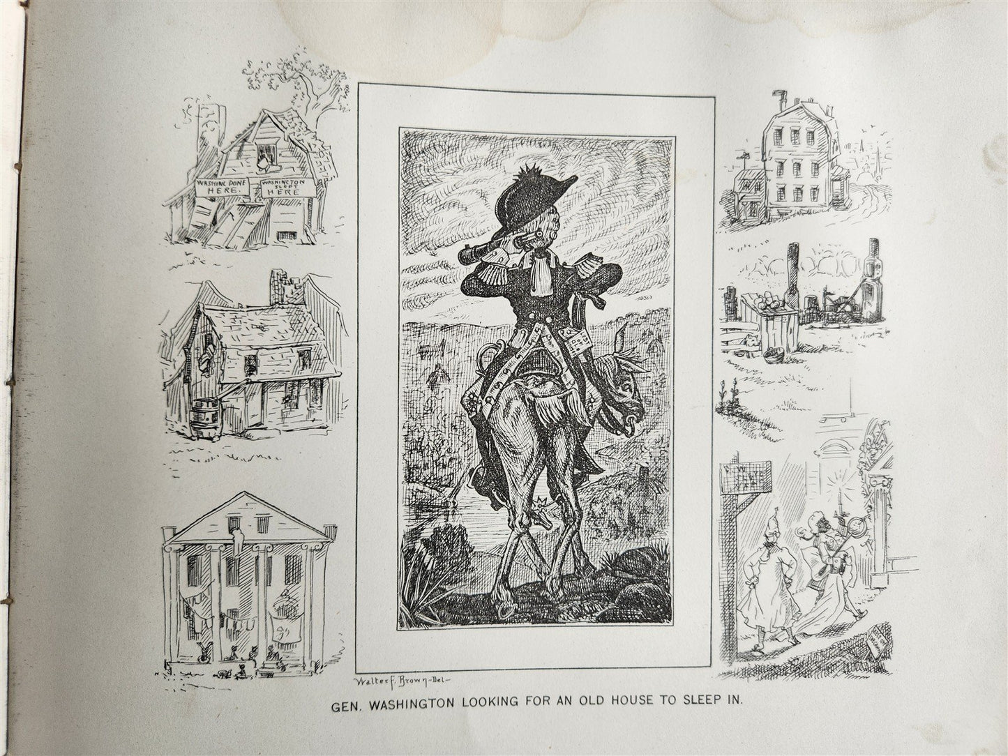 1876 Hail Columbia! Historical, Comical and Centennial ILLUSTRATED ANTIQUE