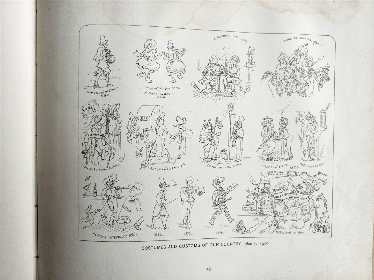 1876 Hail Columbia! Historical, Comical and Centennial ILLUSTRATED ANTIQUE