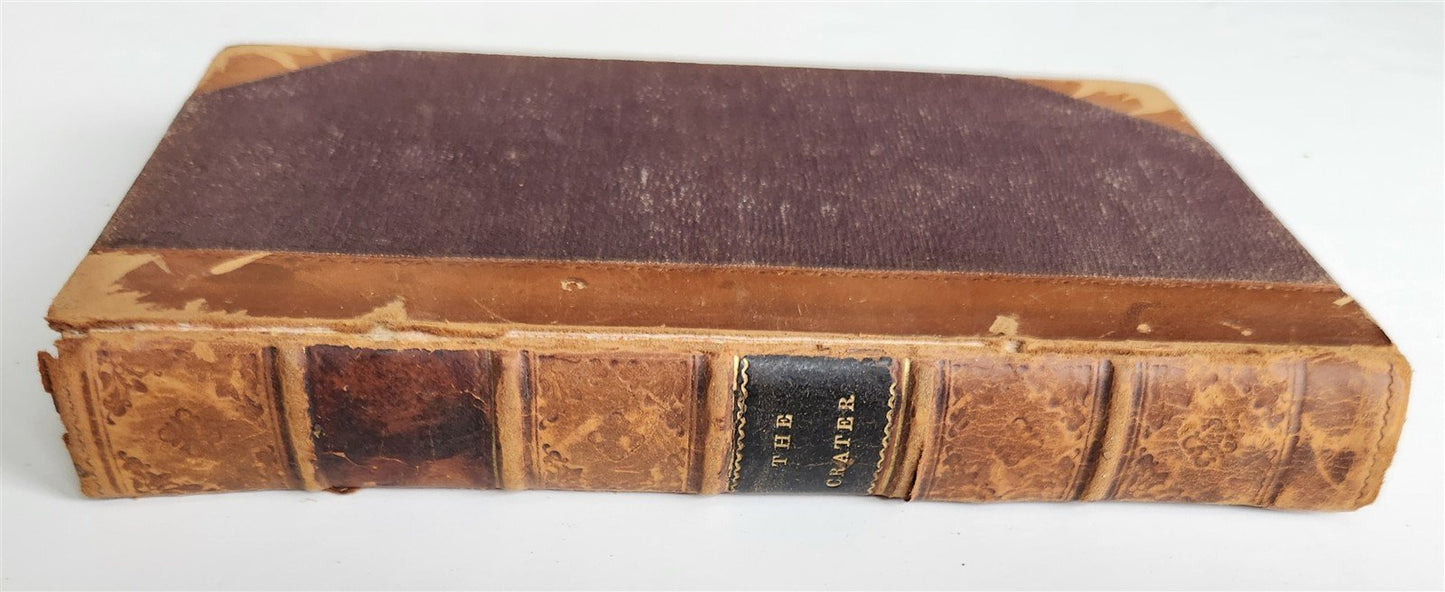 1847 JAMES FENIMORE COOPER The Crater or Vulcan's Peak ANTIQUE