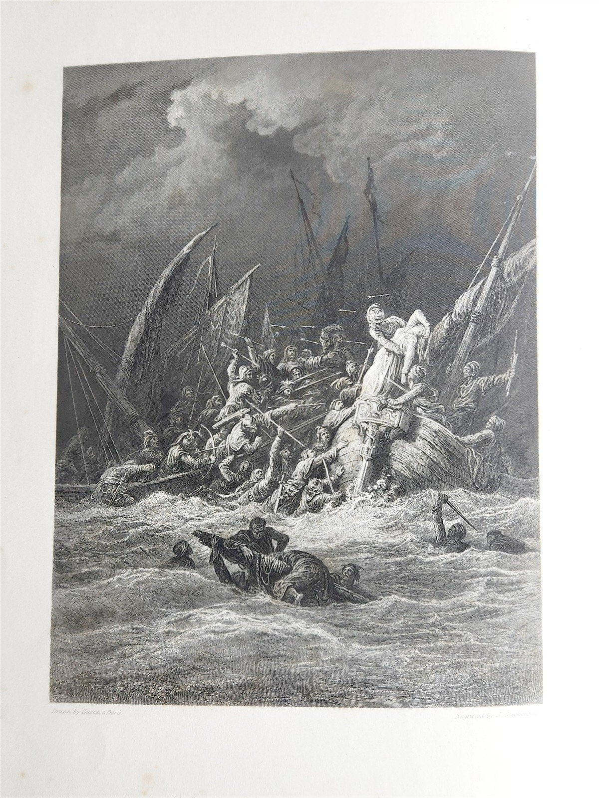 1867 VIVIEN by ALFRED TENNYSON ILLUSTRATED by GUSTAVE DORE antique FOLIO poetry