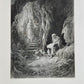 1867 VIVIEN by ALFRED TENNYSON ILLUSTRATED by GUSTAVE DORE antique FOLIO poetry