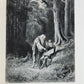 1867 VIVIEN by ALFRED TENNYSON ILLUSTRATED by GUSTAVE DORE antique FOLIO poetry