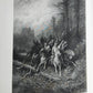 1867 VIVIEN by ALFRED TENNYSON ILLUSTRATED by GUSTAVE DORE antique FOLIO poetry